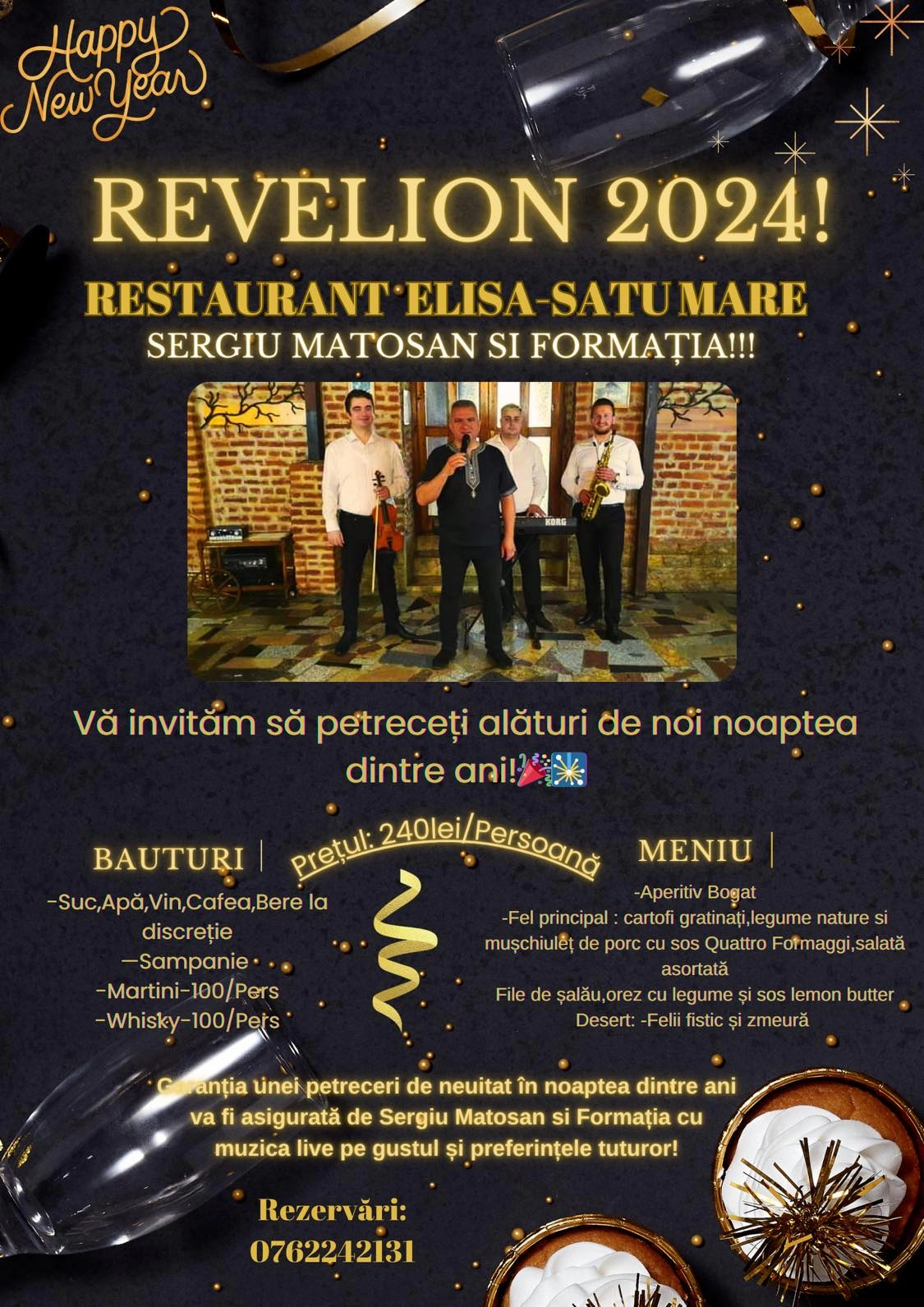 Revelion 2024 la Restaurantul Elisa