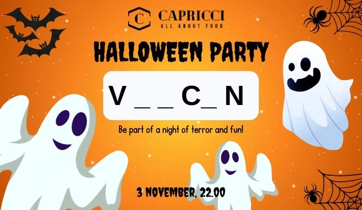 Vescan, invitat special la petrecerea de Halloween de la Capricii