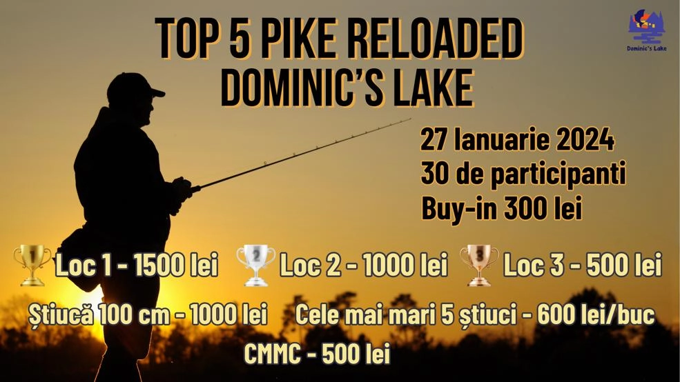 Concurs de spinning - “Top 5 Pike Reloaded“ - Dominic's Lake
