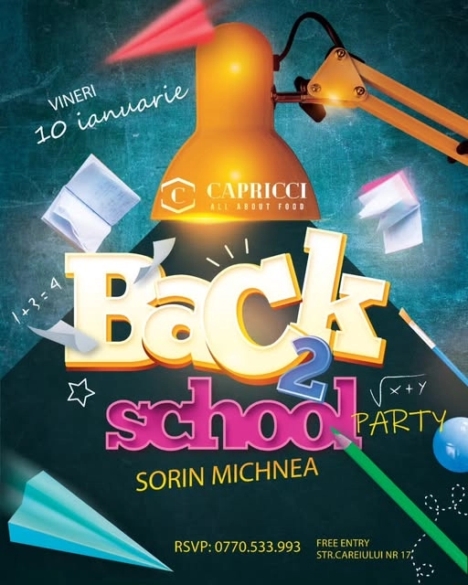 Back 2 School Party @ Restaurant Capricci 