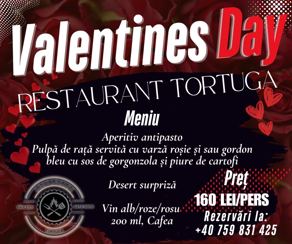 Valentine's Day la Restaurant Tortuga 