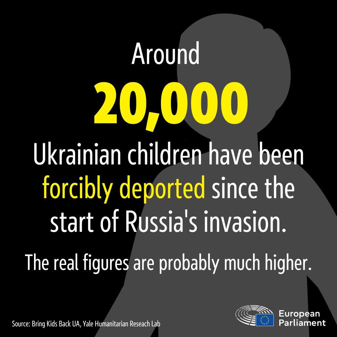 Parlamentul European cere returnarea copiilor ucraineni deportați