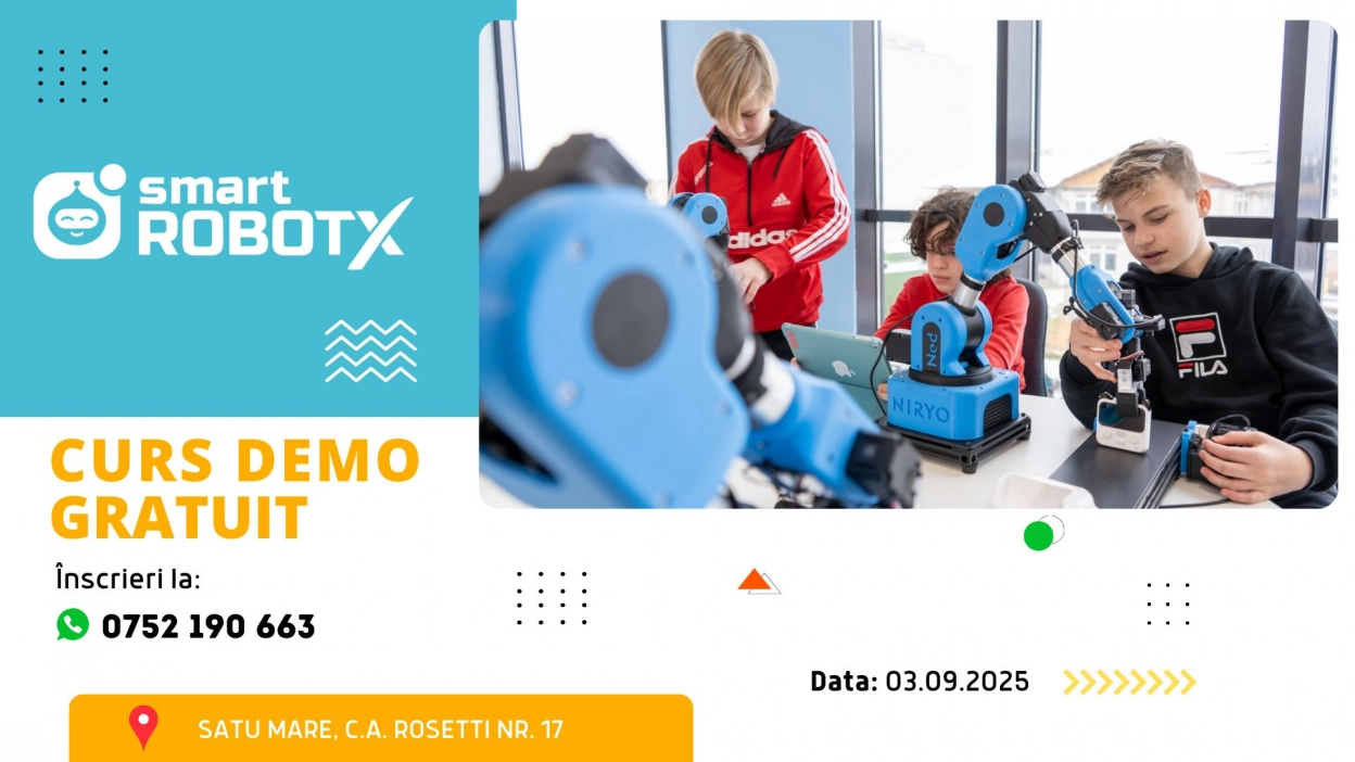 Cursuri Demo Gratuite de Robotică pentru Copii | Satu Mare
