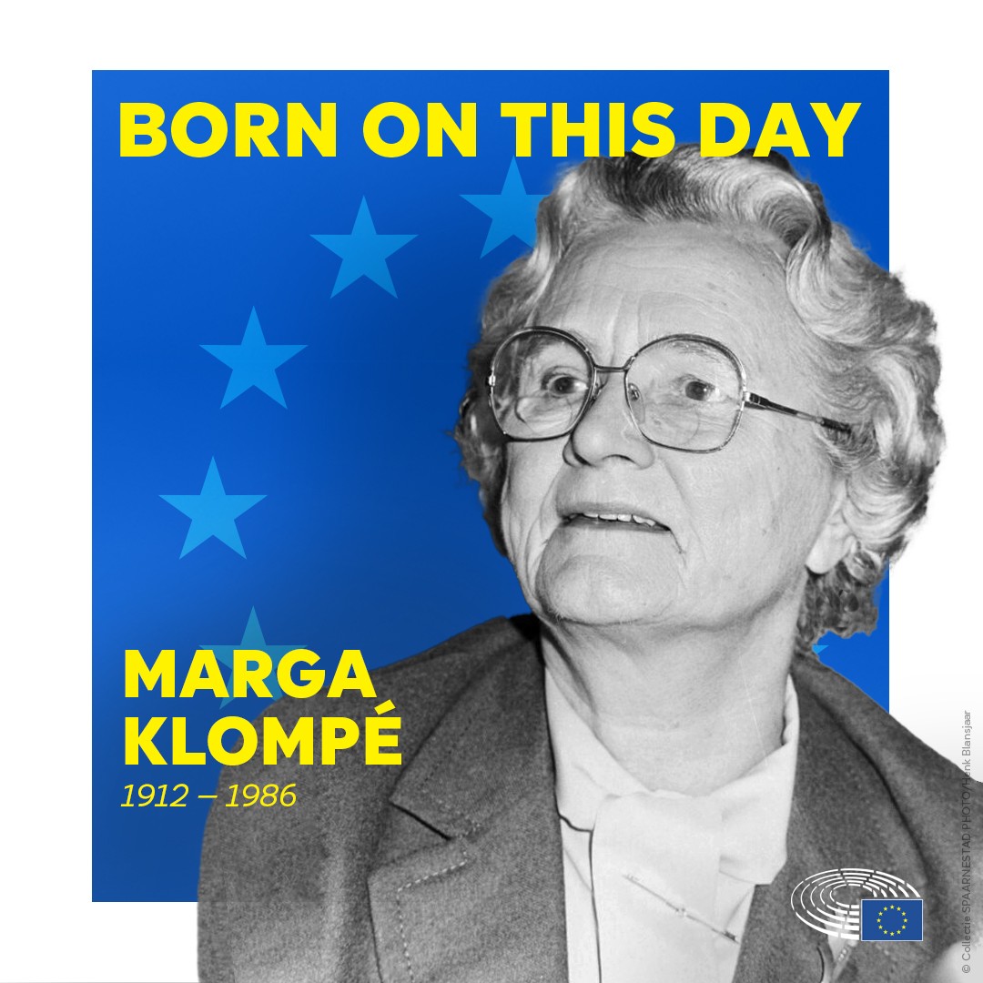 Marga Klompé s-a născut astăzi în 1912