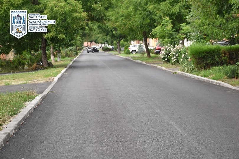 Satu Mare finalizează asfaltarea străzii Dara