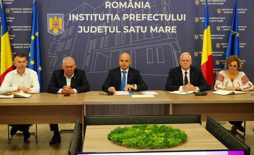 Ședința lunară a Colegiului Prefectural Satu Mare a analizat bugetul și starea clădirilor publice