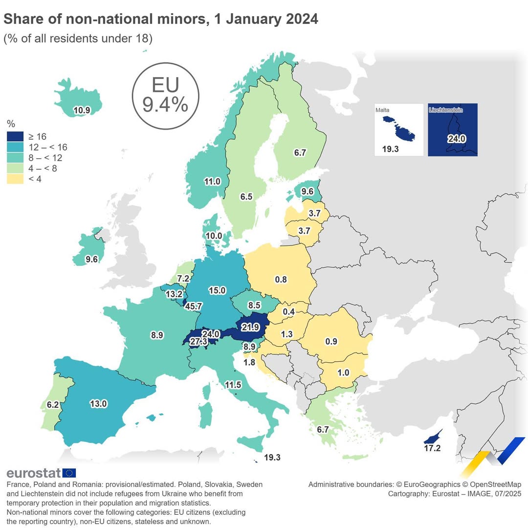 7,5 milioane de minori din UE fără cetățenie națională în 2024