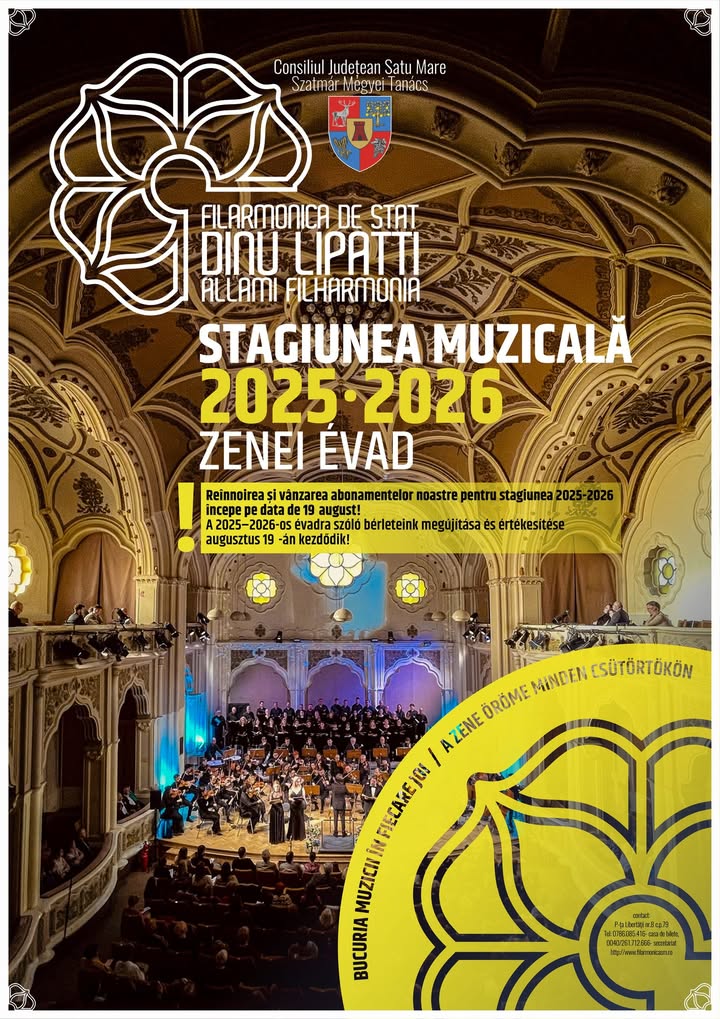 Începe sezonul muzical 2023-2024 la Filarmonica de Stat Dinu Lipatti