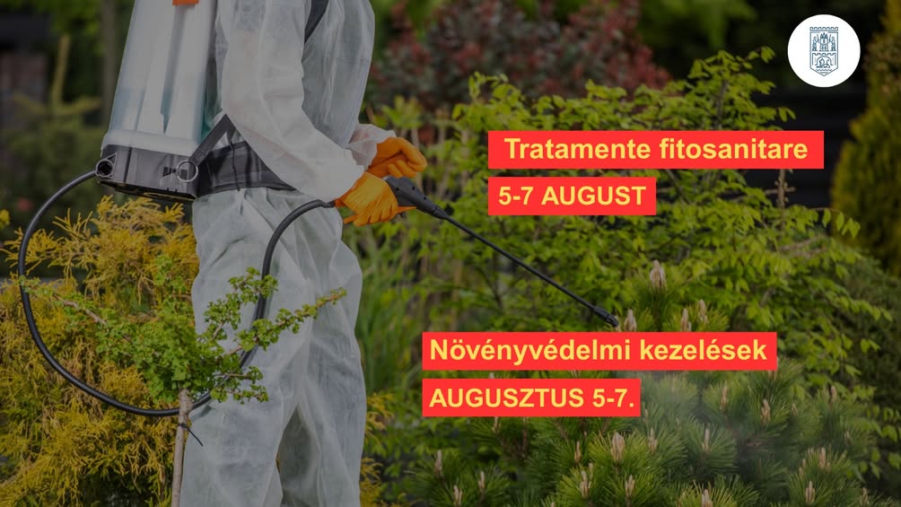 Tratamente fitosanitare în Satu Mare între 5-7 august 2025