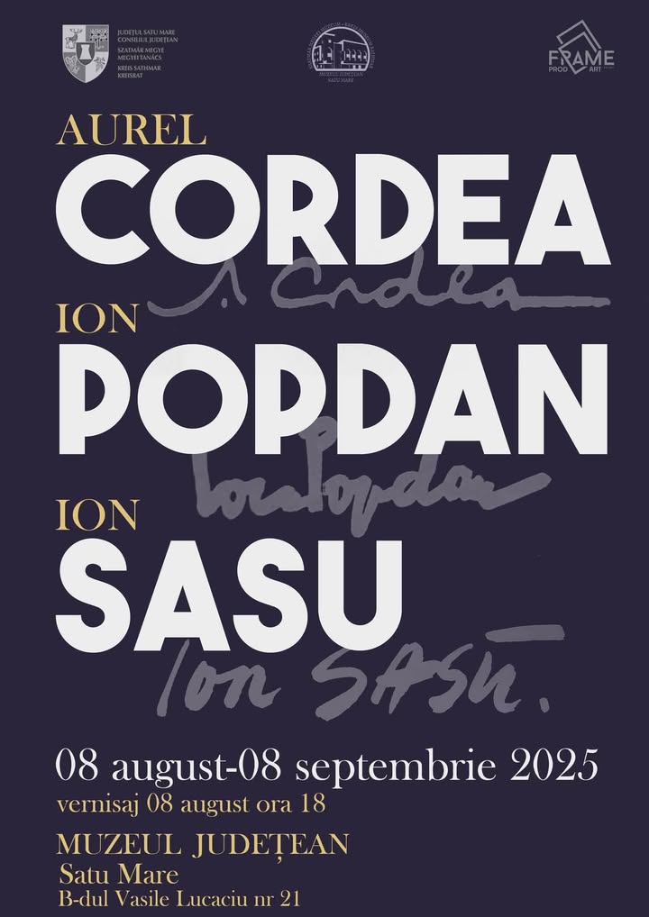Expoziție omagială dedicată artiștilor plastici Aurel Cordea, Ion Popdan și Ion Sasu