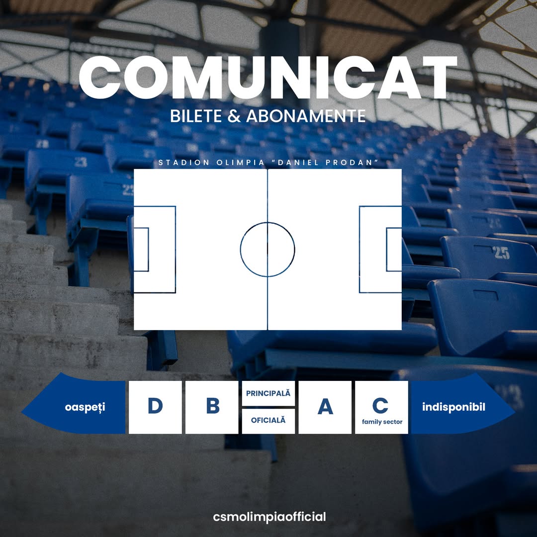 Acces și bilete pentru meciul de pe stadionul Olimpia Satu Mare