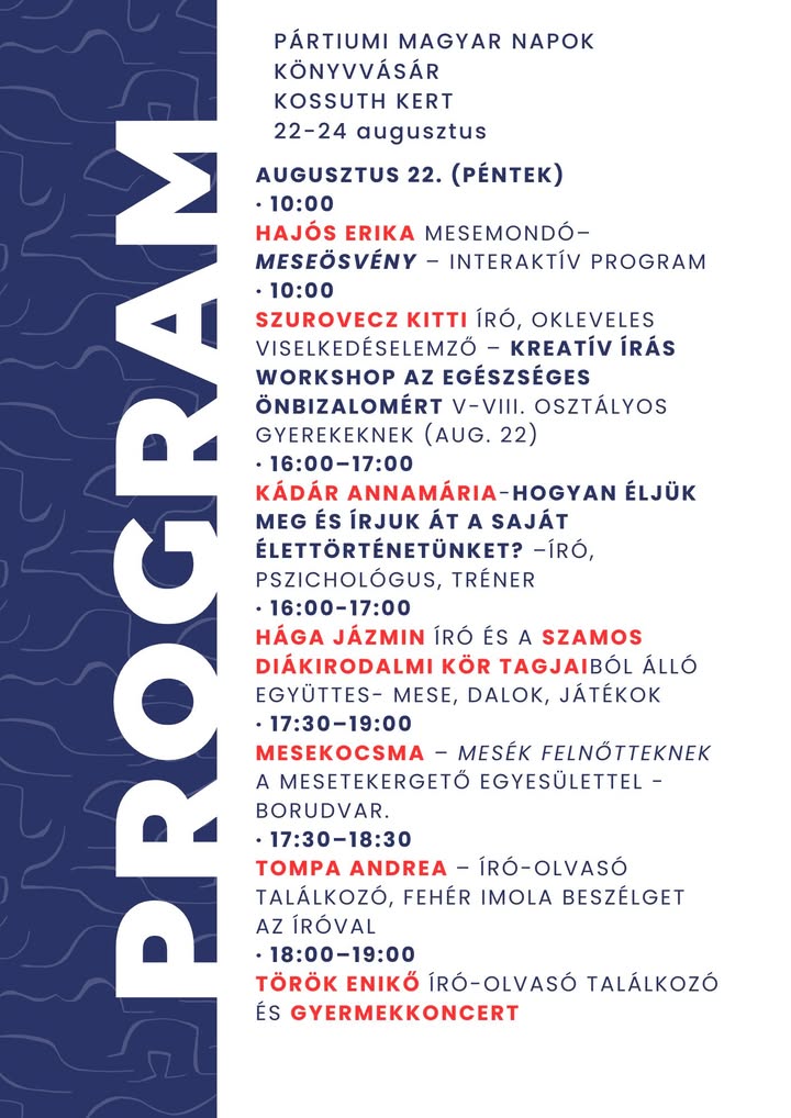 Târgul de carte Bookmar la Grădina Romei, 22-24 august