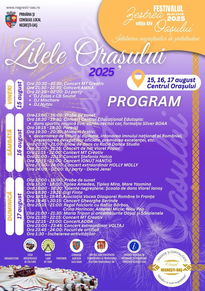 Weekend plin de evenimente în Satu Mare