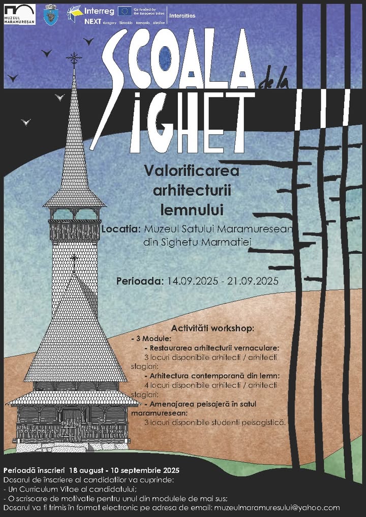 Tabără de arhitectură dedicată valorificării lemnului în Maramureș