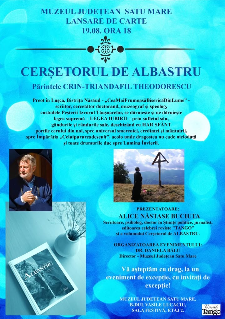 Lansare de carte la Satu Mare: Cerșetorul de albastru