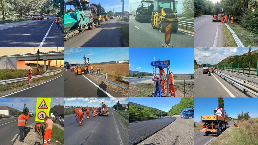 Lucrări de întreținere pe autostrăzi și drumuri naționale din nord-vestul țării