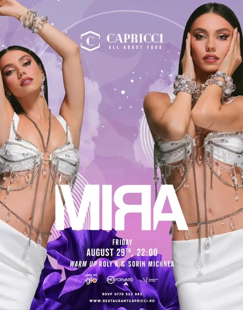 MIRA | Restaurant Capricci | 29 August | 22:00