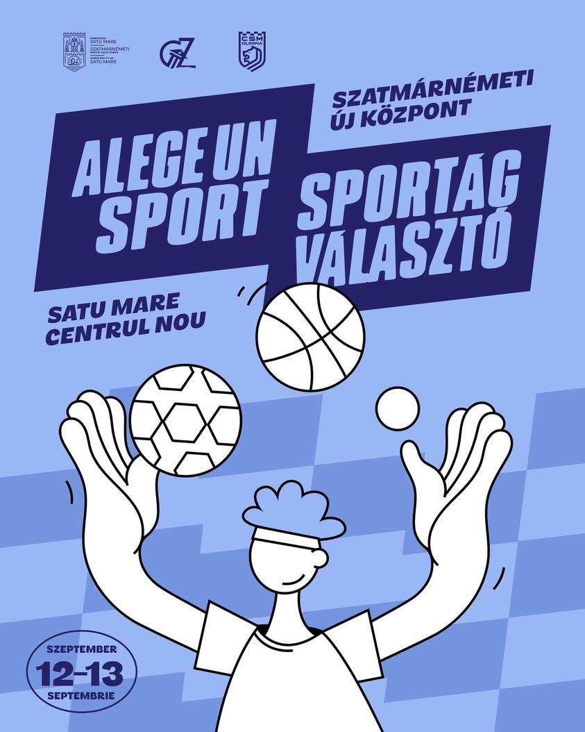 Alege un sport! eveniment interactiv pentru copii și tineri în Satu Mare
