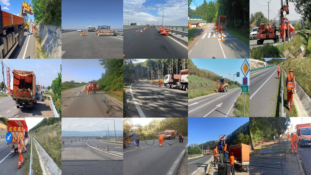 Lucrări de întreținere pe drumurile naționale și autostrăzi din administrarea DRDP Cluj