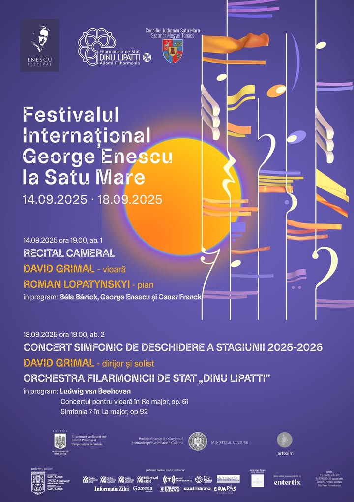 Stagiunea 2025-2026 la Filarmonica Dinu Lipatti începe cu evenimente internaționale