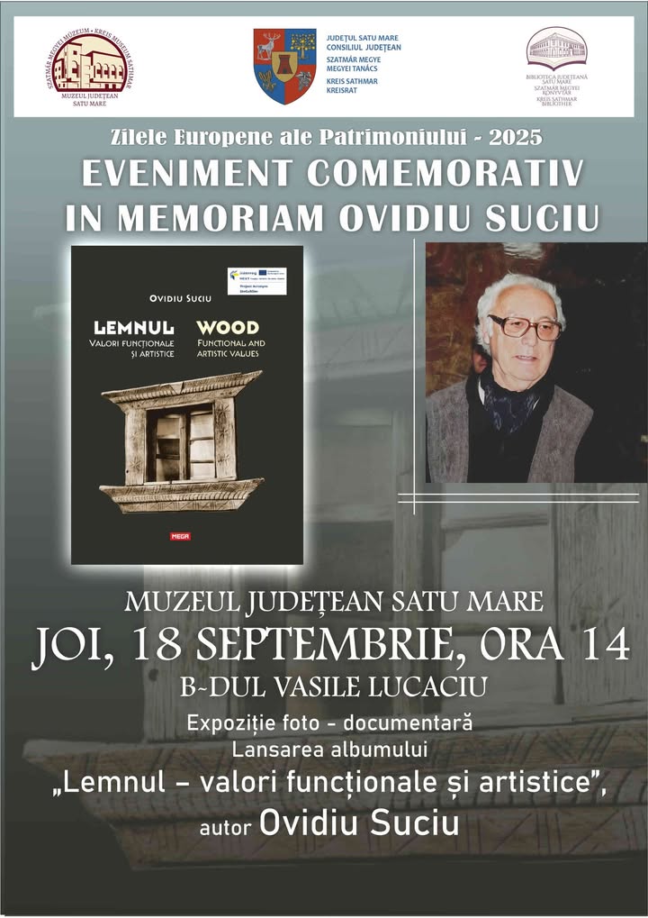 Zilele europene ale patrimoniului dedicate memoriei lui Ovidiu Suciu