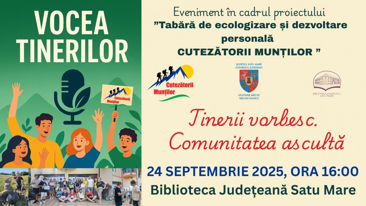 VOCEA TINERILOR - Tinerii vorbesc, comunitatea ascultă