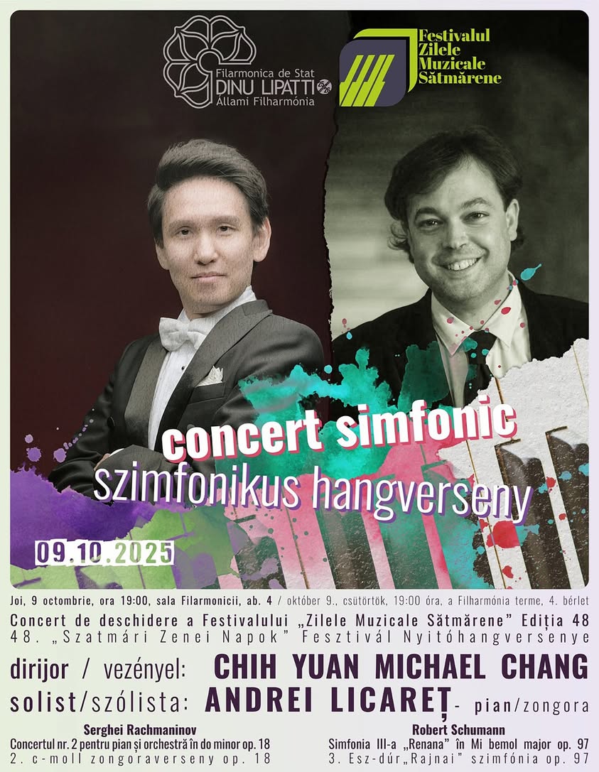 Filarmonica Dinu Lipatti deschide Festivalul Zilele Muzicale Sătmărene