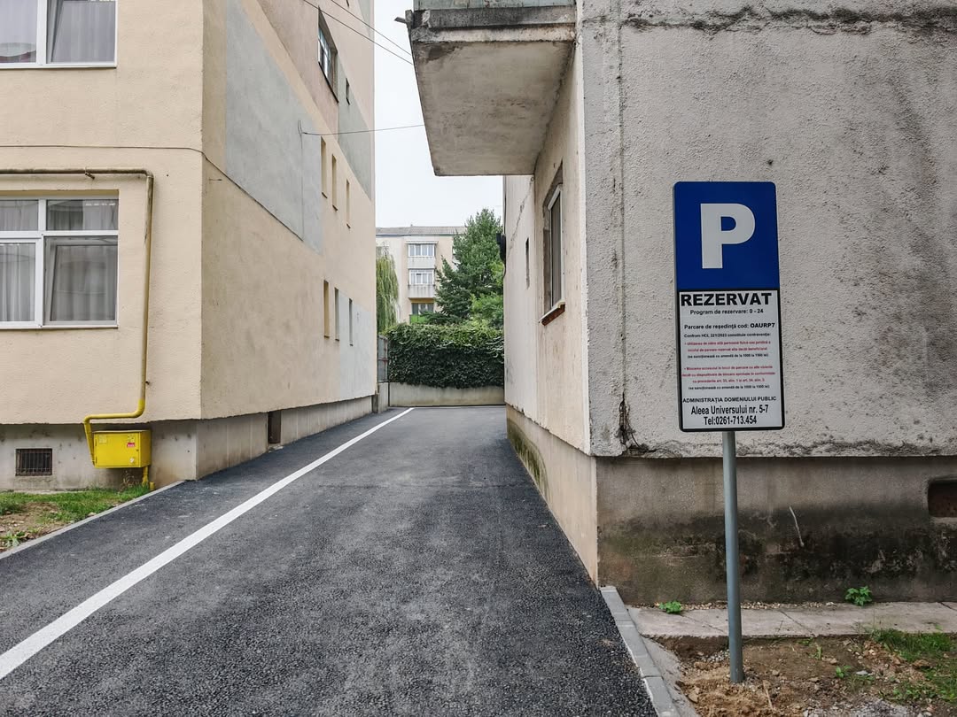 Rezervări pentru parcări în Satu Mare începând cu 6 octombrie