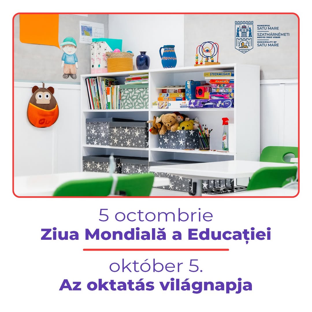 Ziua Mondială a Educației: mulțumiri cadrelor didactice pentru dedicare