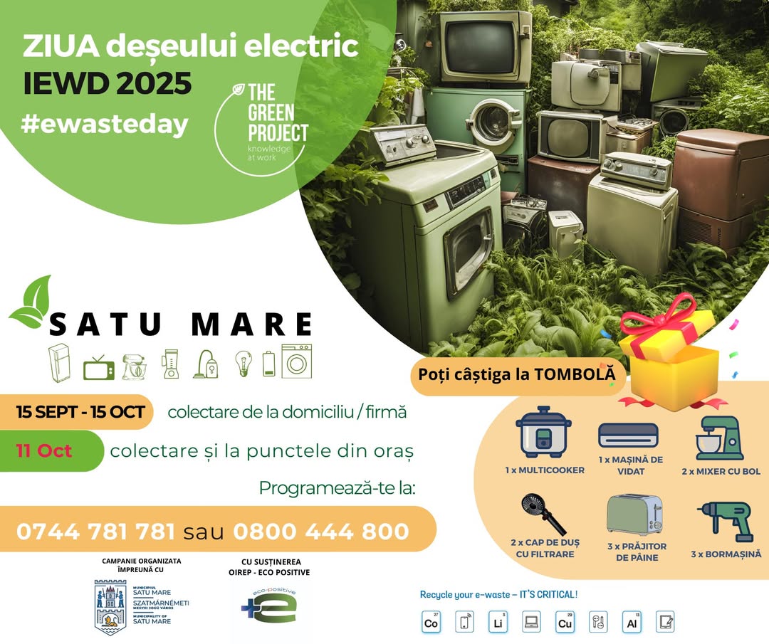 Campania de reciclare a deșeurilor electrice continuă în Satu Mare