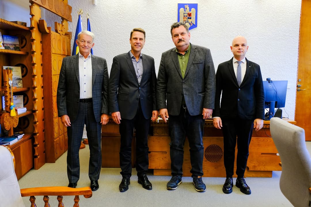 Președintele Pataki Csaba și oficiali locali au întâlniri cu delegația AHK la Satu Mare