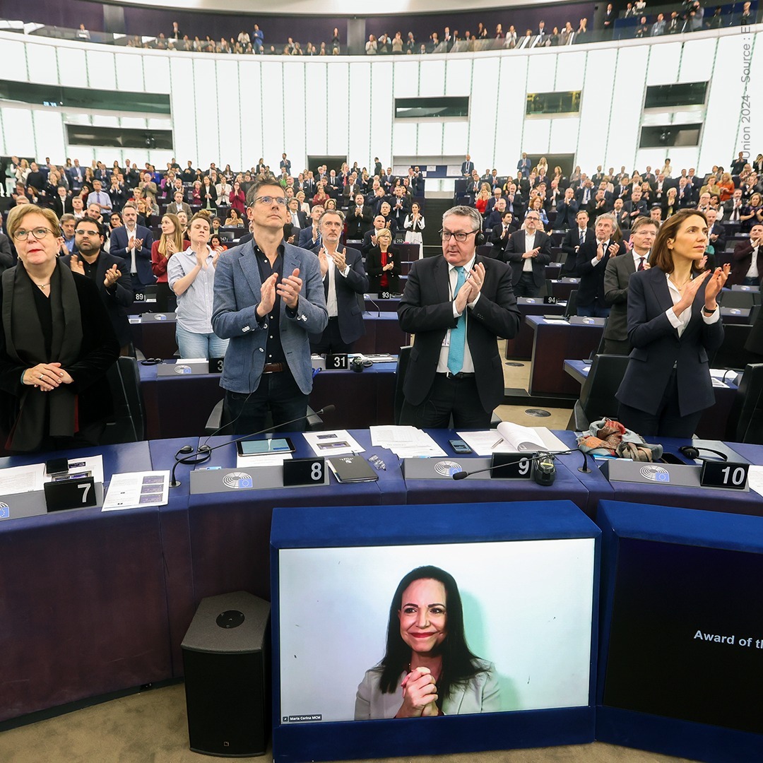 Maria Corina Machado câștigă Premiul Sakharov pentru libertate