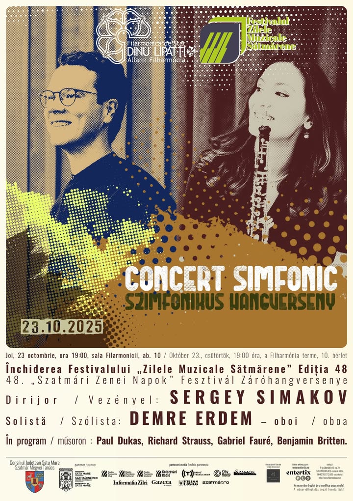 Concert simfonic de încheiere la Zilele Muzicale Sătmarene