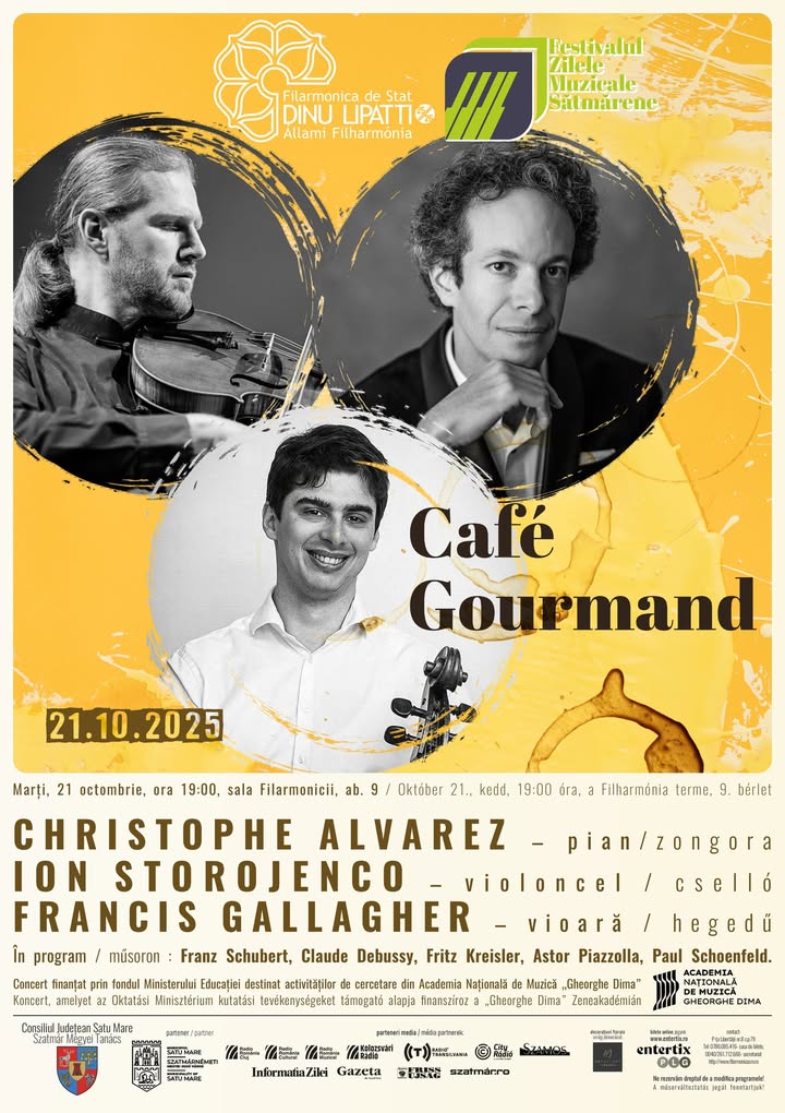 Recital cameral Café Gourmand la Filarmonica Satu Mare
