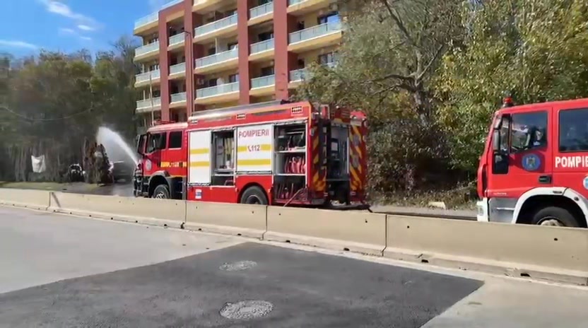 Scurgeri de gaze la clădirea de pe Bld. Pipera, intervenție de urgență