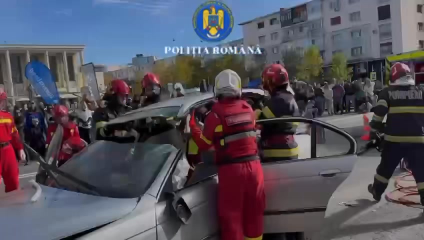 Polițiști, pompieri și motocicliști pentru siguranța rutieră