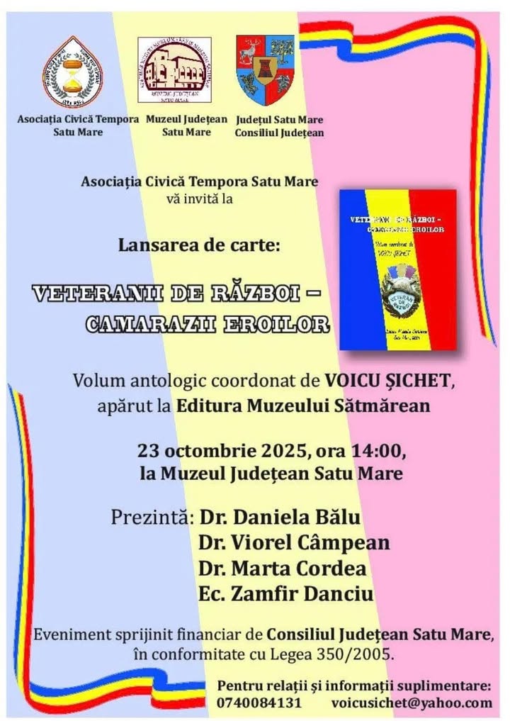 Lansare de carte despre veteranii de război la Satu Mare