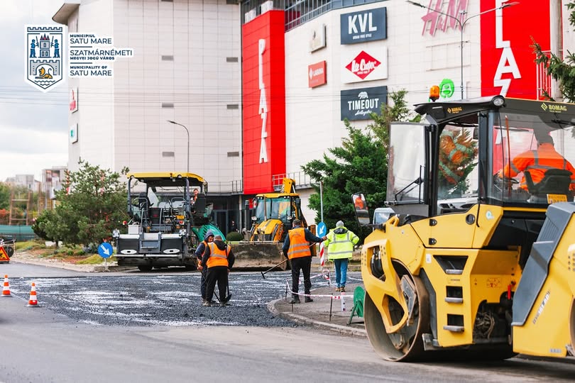 Lucrări de reparații pe strada Martirilor Deportați aproape de finalizare