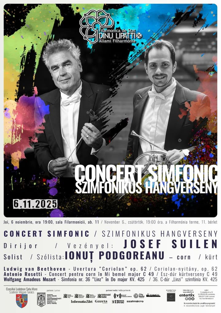 Concert simfonic dedicat clasicismului vienez la Filarmonica din Satu Mare