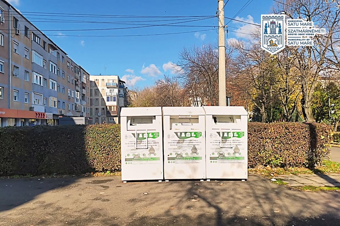 Punct de colectare textile mutat în Cartierul Micro 16 din Satu Mare
