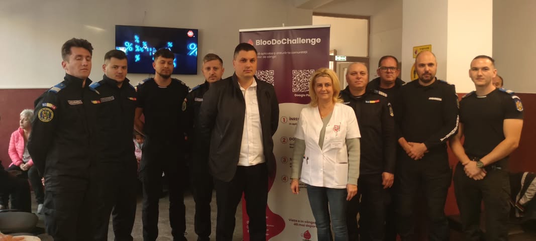Jandarmii sătmăreni au donat sânge pentru salvarea vieților