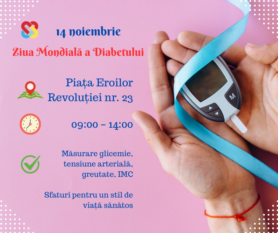 Ziua mondială a diabetului: eveniment gratuit la Satu Mare
