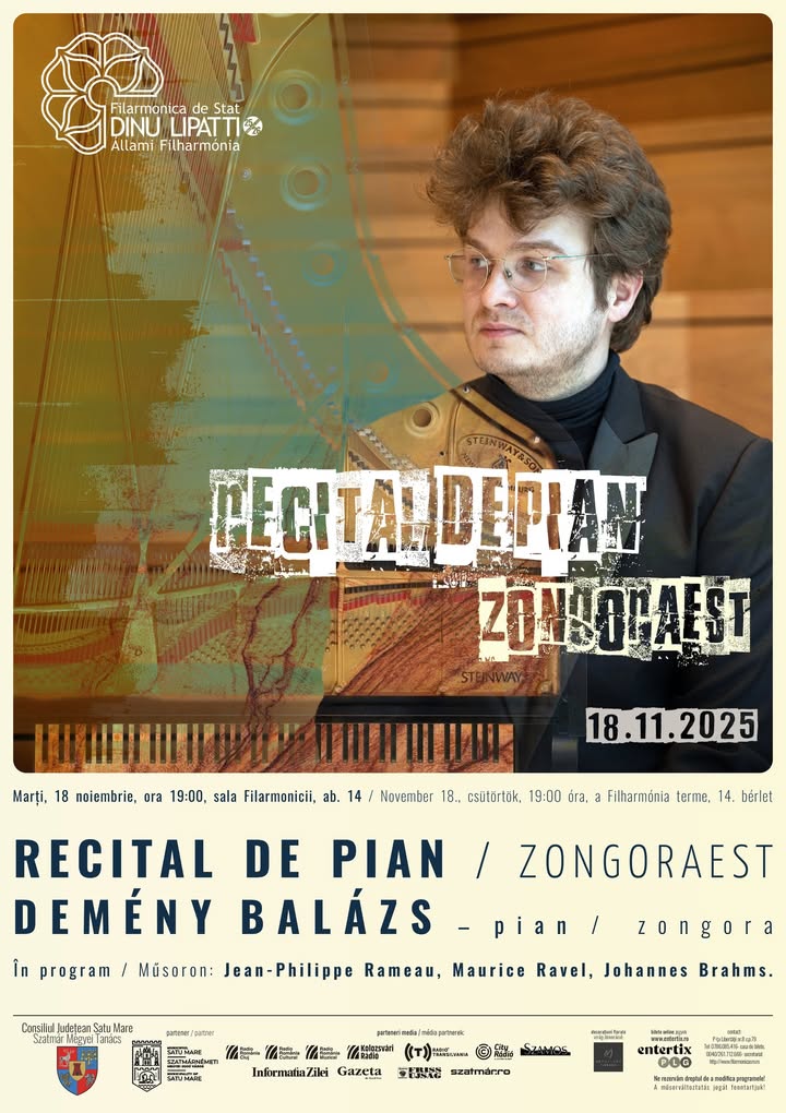 Recital de pian la Filarmonica Dinu Lipatti