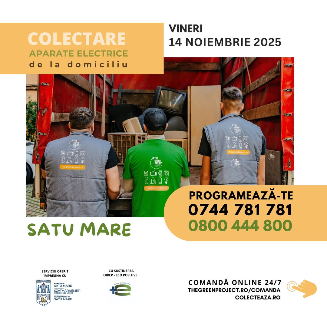Satu Mare organizează colectare de aparate electrice în noiembrie