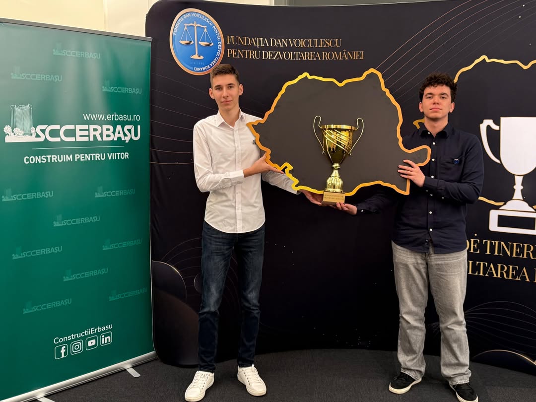 Casian Dănuț, premiat cu bursă de excelență de Constructii Erbasu