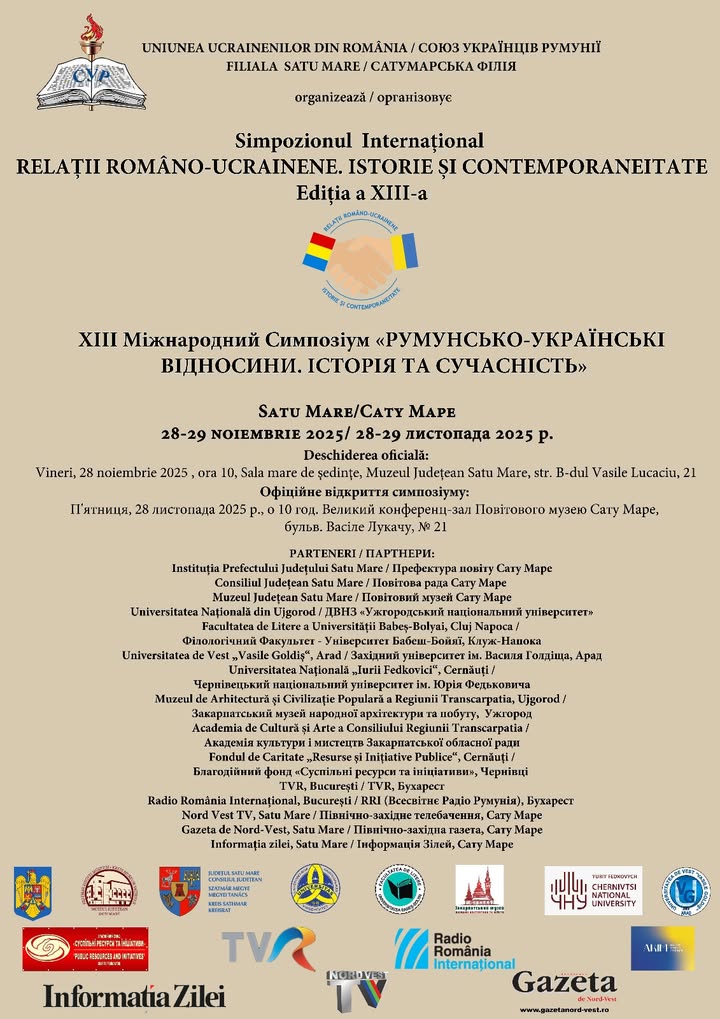 Simpozionul internațional relații româno-ucrainene la Satu Mare