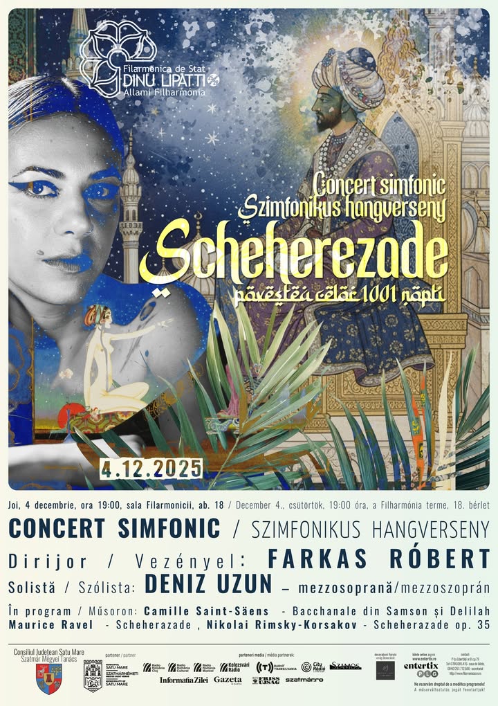 Concert simfonic inspirat din Orient și povești fără sfârșit la Filarmonica Dinu Lipatti