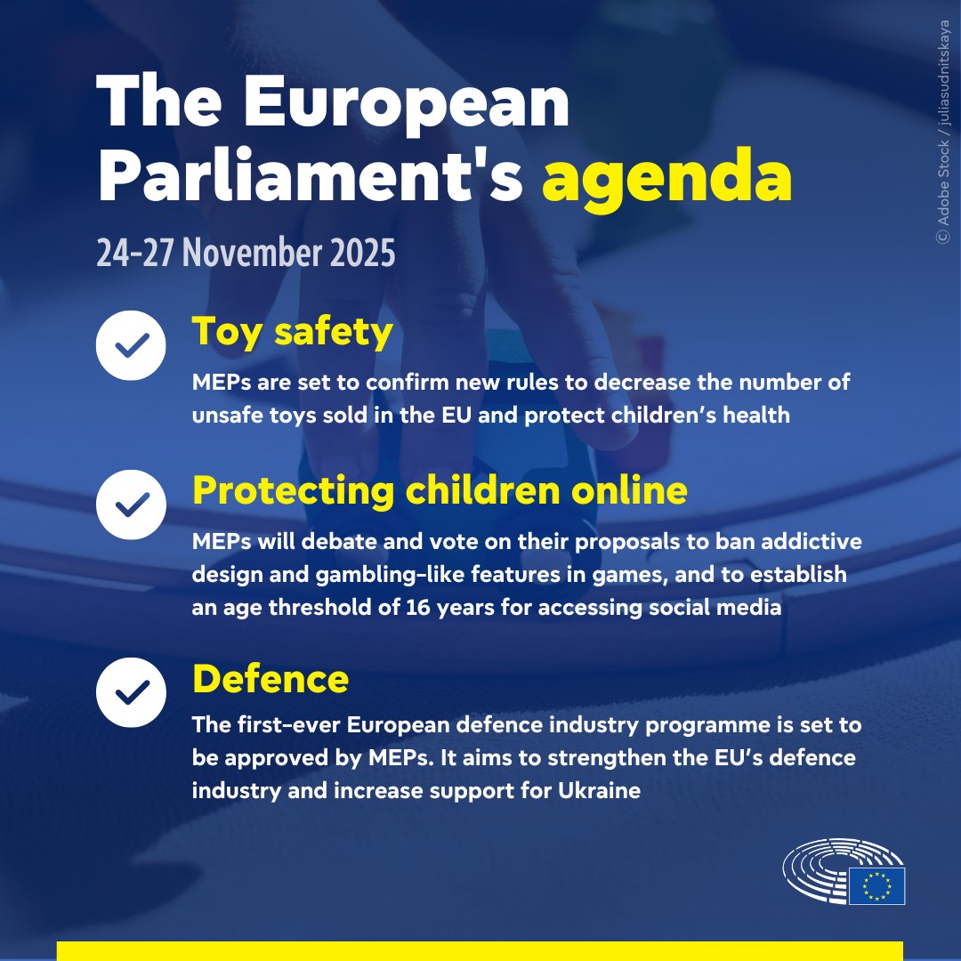 Parlamentul European analizează siguranța jucăriilor, protecția minorilor online și programul industriei de apărare
