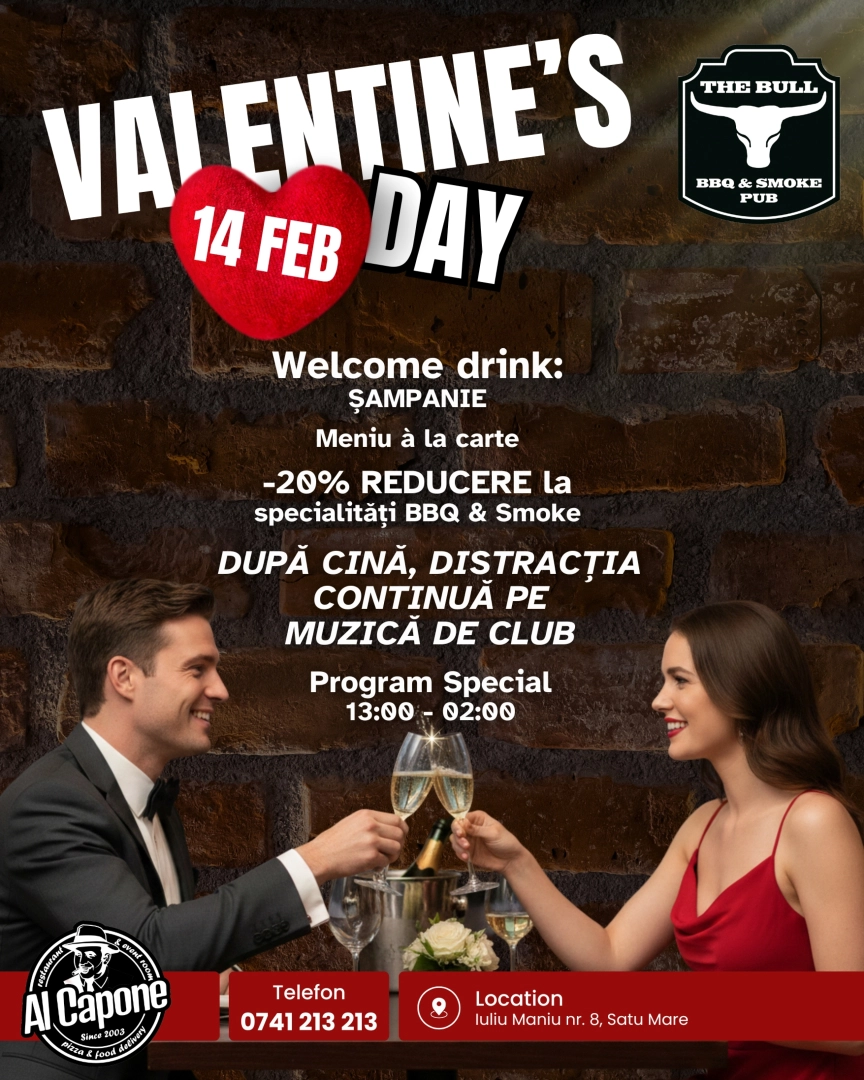 VALENTINE’S DAY | 14 FEB | The Bull - BBQ & Smoke Pub