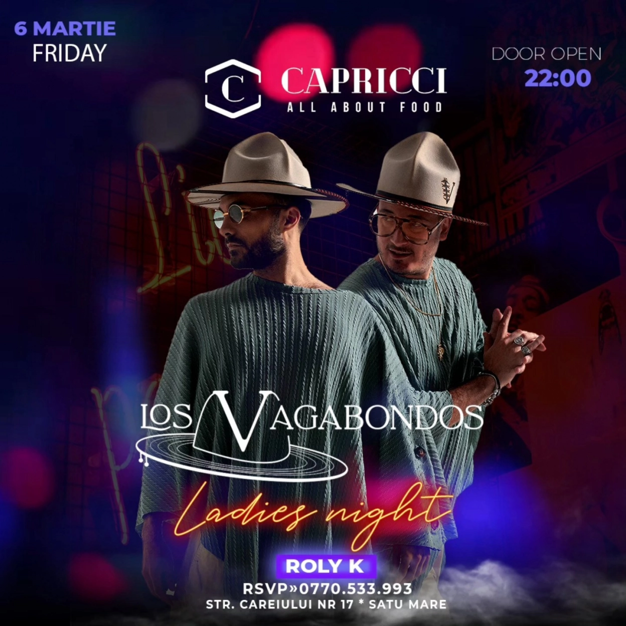 6 MARTIE | LADIES NIGHT la Capricci